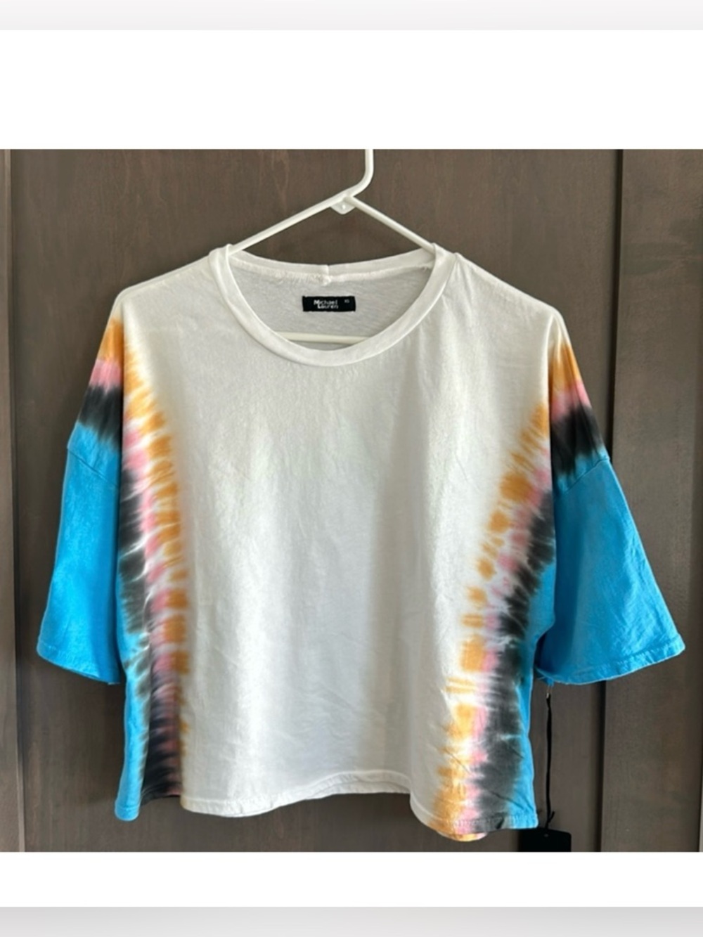 Michael Lauren Revolve Tie Dye Oversized Boxy Tee Size XS NWT